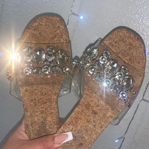 Bling jelly sandals